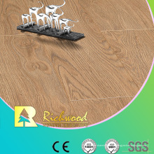 Piso laminado reforzado encerado HDF grabado en relieve comercial 12.3mm E0 HDF